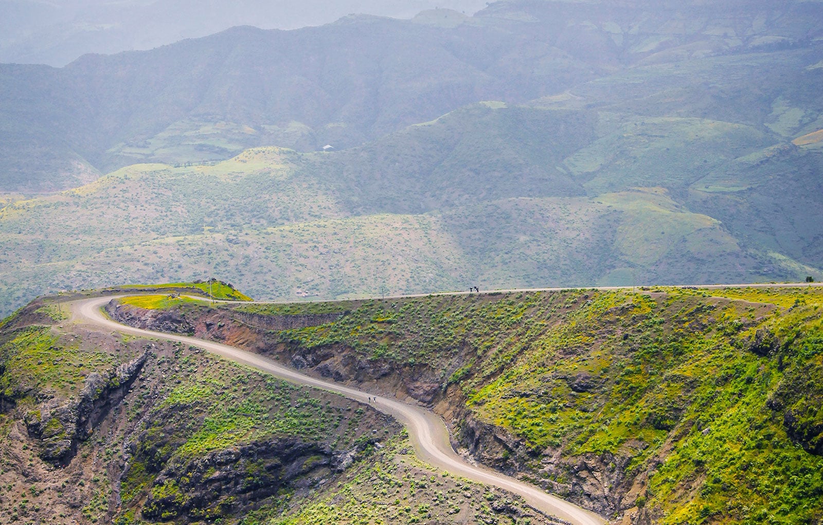 پیاده روی در کوههای اتیوپی