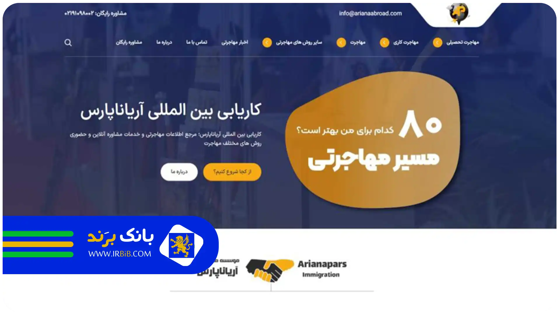 بهترین موسسه مهاجرتی در تهران | موسسه مهاجرتی آریانا پارس