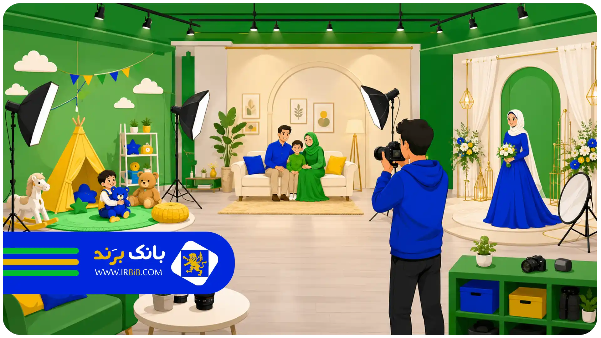 بهترین آتلیه عکاسی در مشهد | دکورهای متنوع و نورپردازی استاندارد