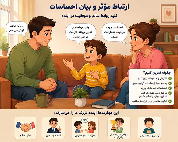 ابراز احساسات کودک