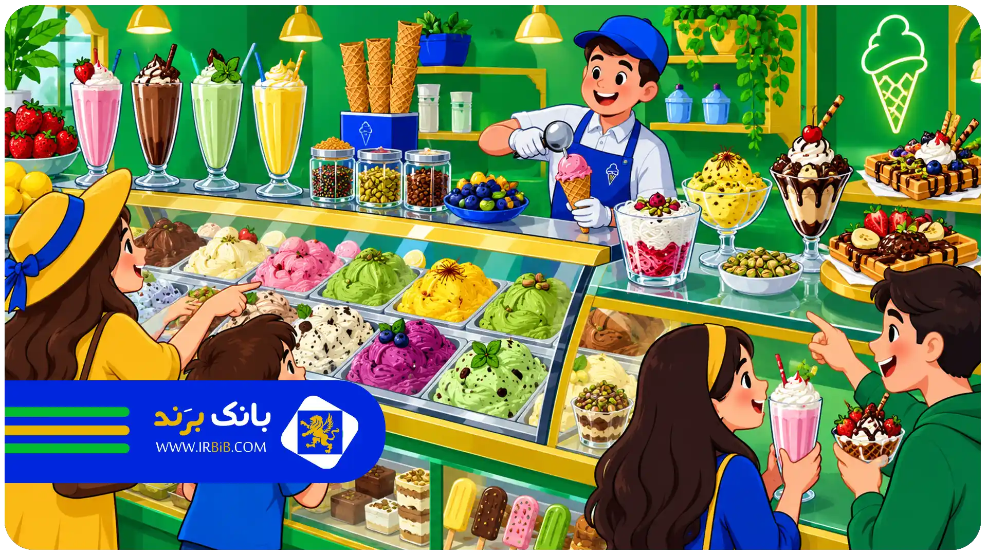 بهترین بستنی فروشی در تهران | بستنیهای ویژه و ترکیبی
